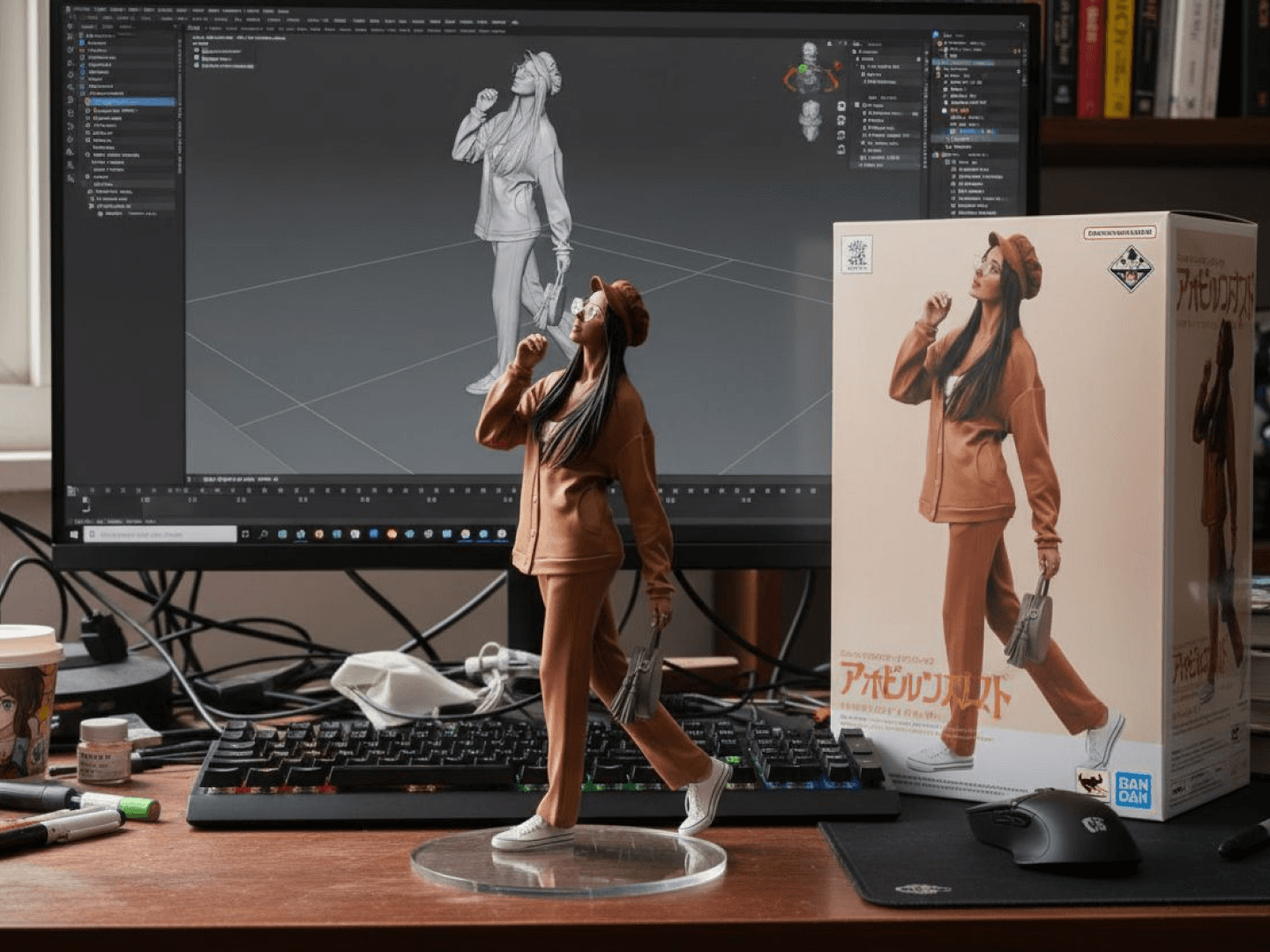 Esempio dell'output del generatore di Action Figure AI di alta qualità.
