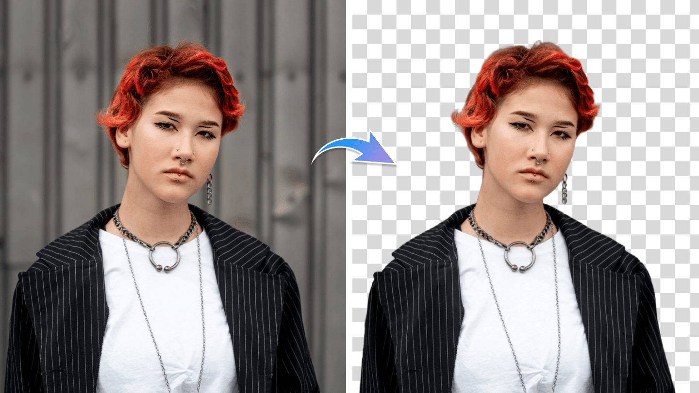 Example of the high-quality AI Background Remover output.