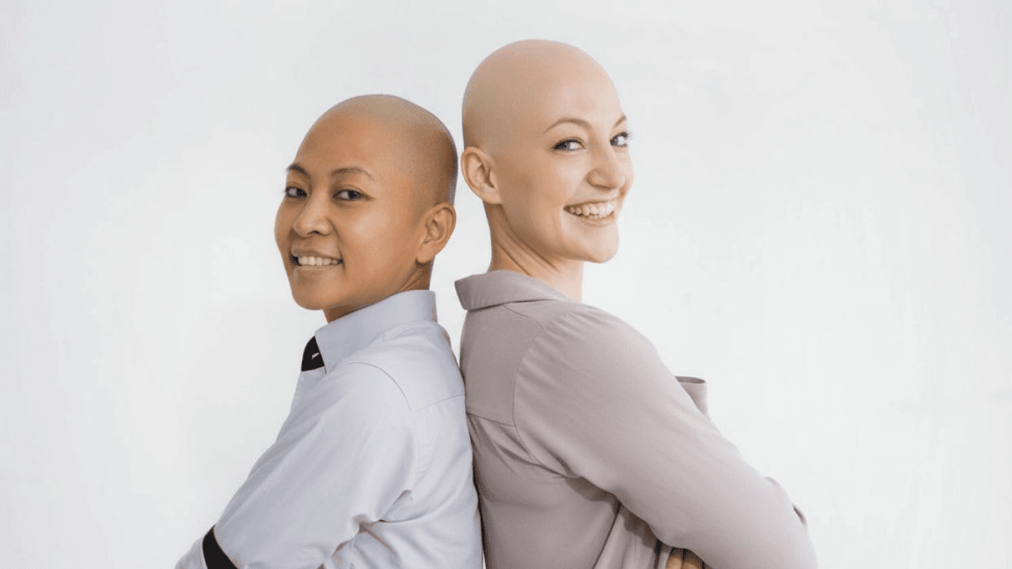 Esempio dell'output di alta qualità del filtro AI Bald.