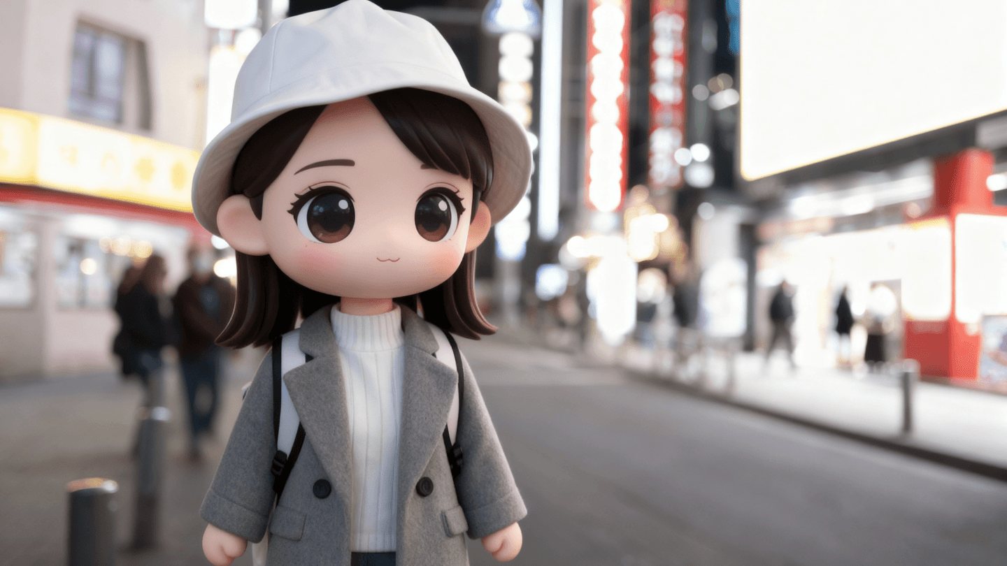 Esempio dell'output di alta qualità di AI Chibi Maker.