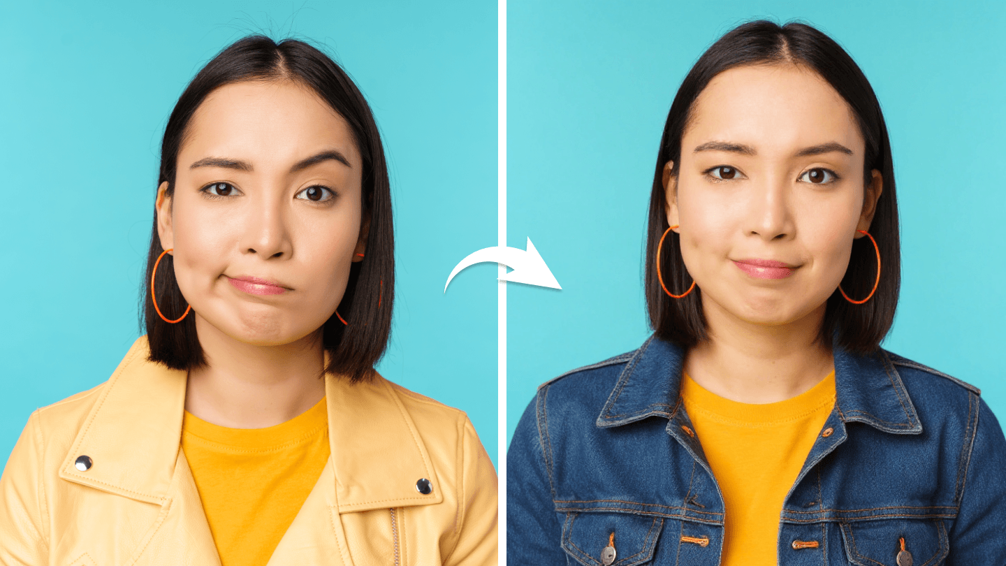 Example of the high-quality AI Clothes Changer  output.