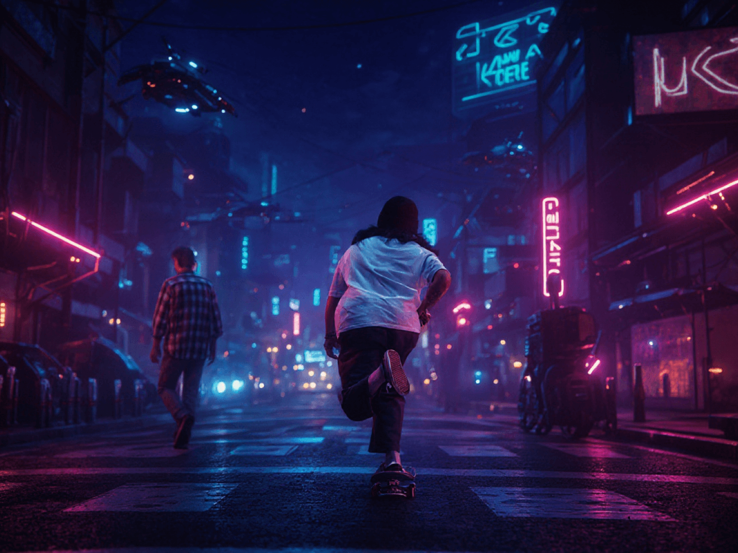 Esempio dell'output di alta qualità del generatore AI Cyberpunk.