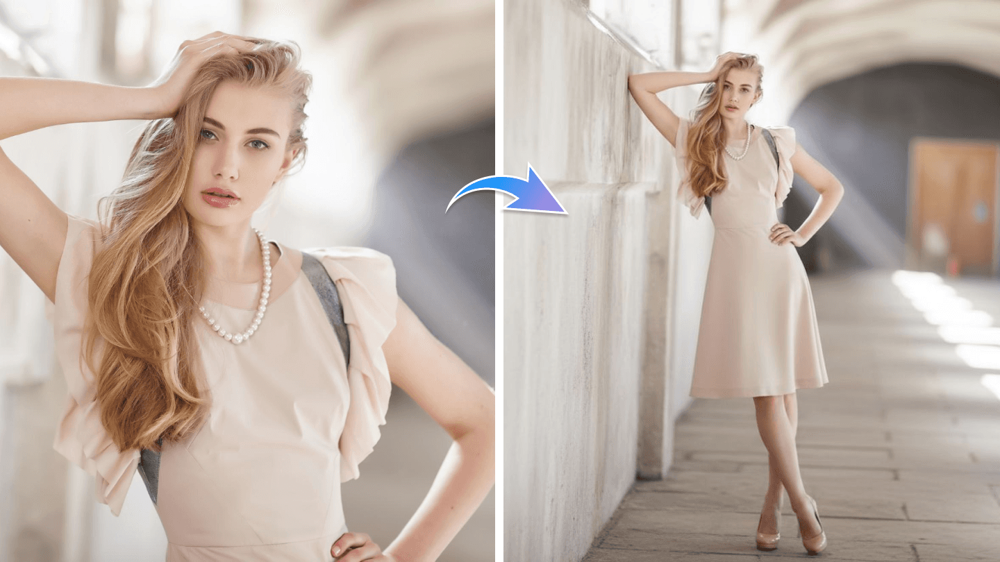 Example of the high-quality AI Image Extender output.