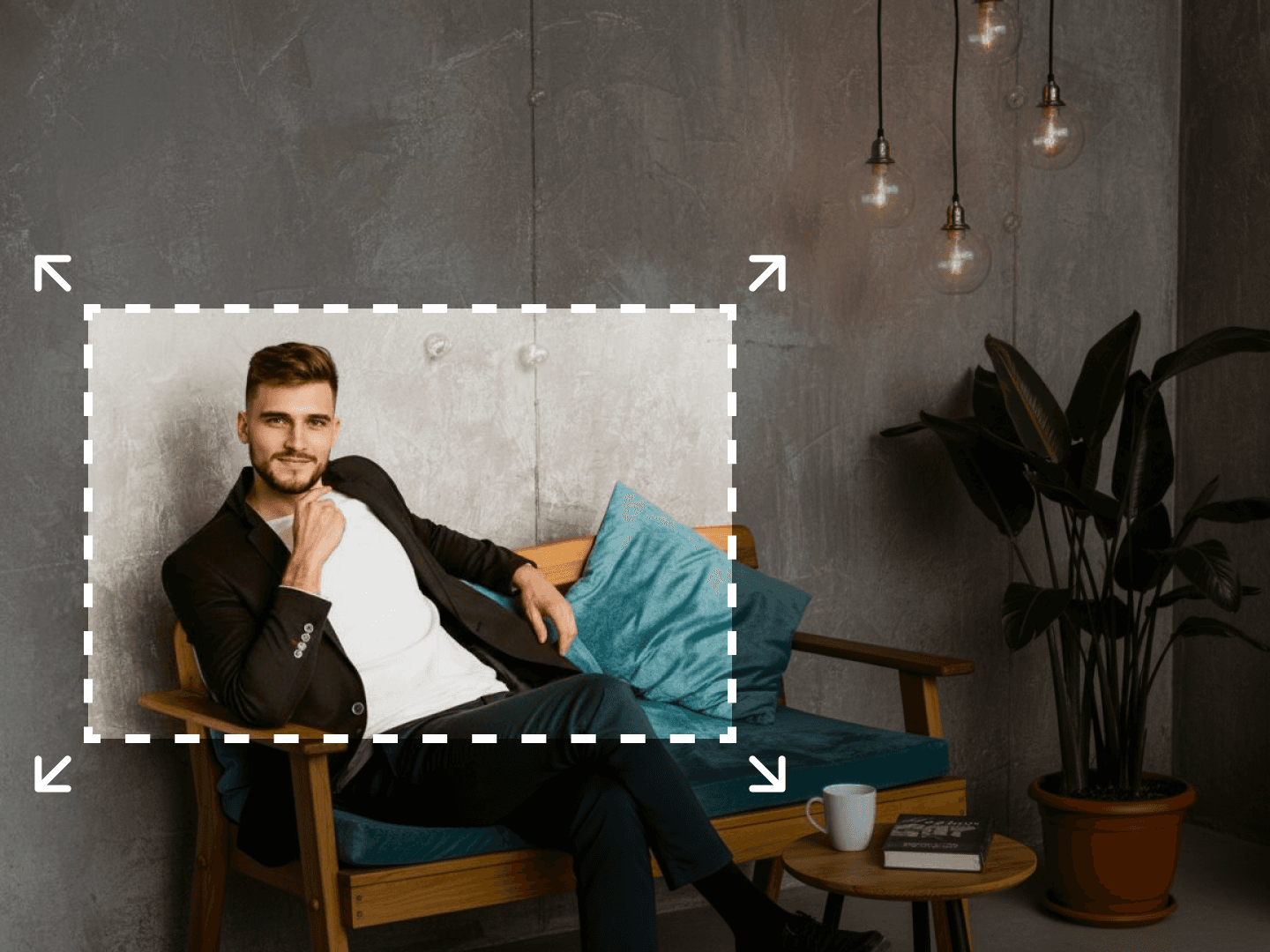 Example of the high-quality AI Image Extender output.