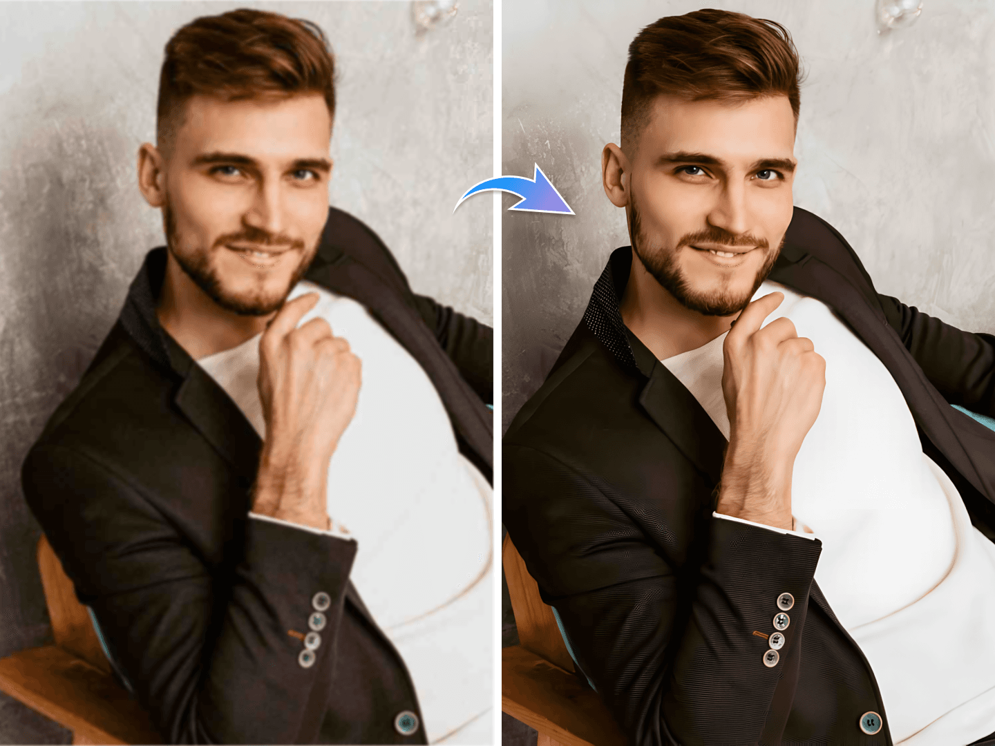 Example of the high-quality AI Image Upscaler output.