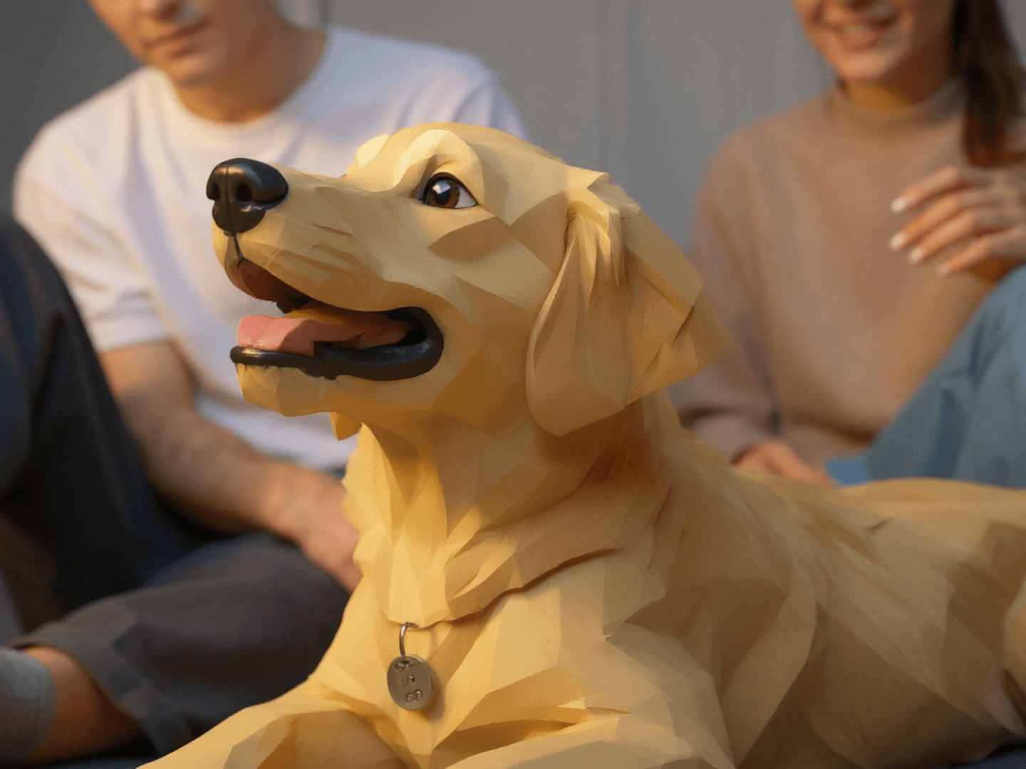 Esempio dell'output del generatore AI Low Poly di alta qualità.