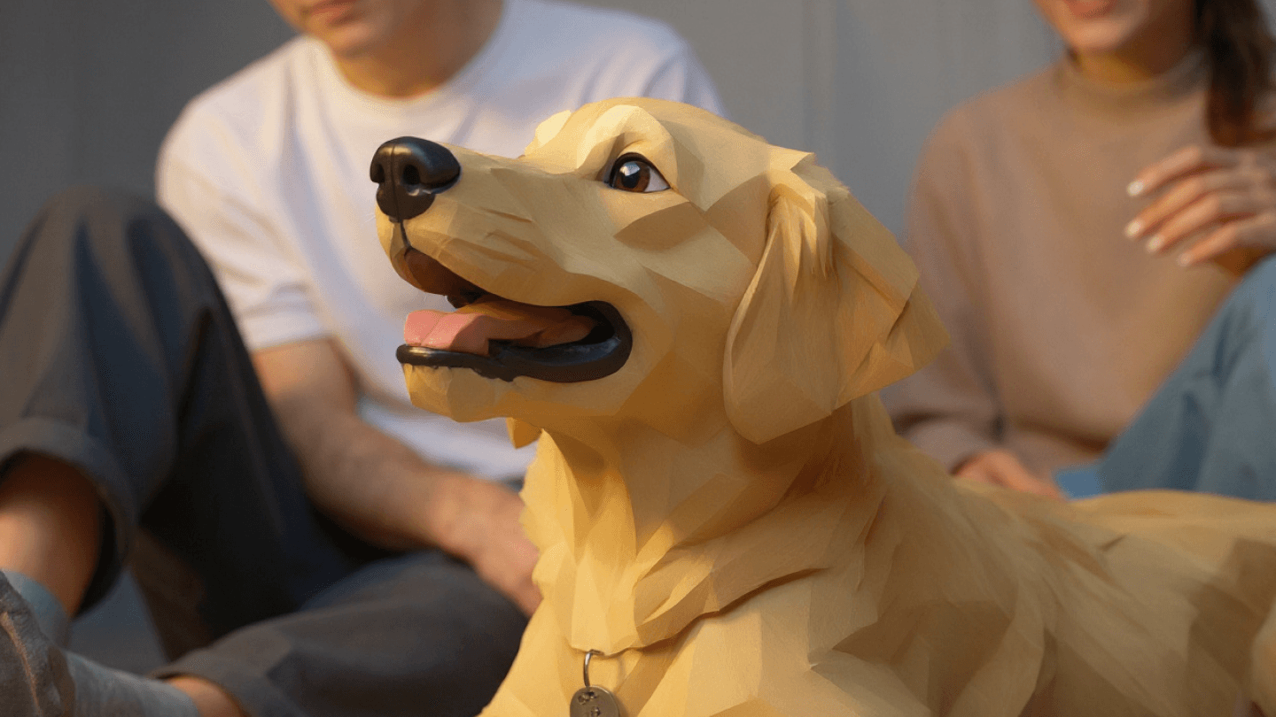 Esempio dell'output del generatore AI Low Poly di alta qualità.