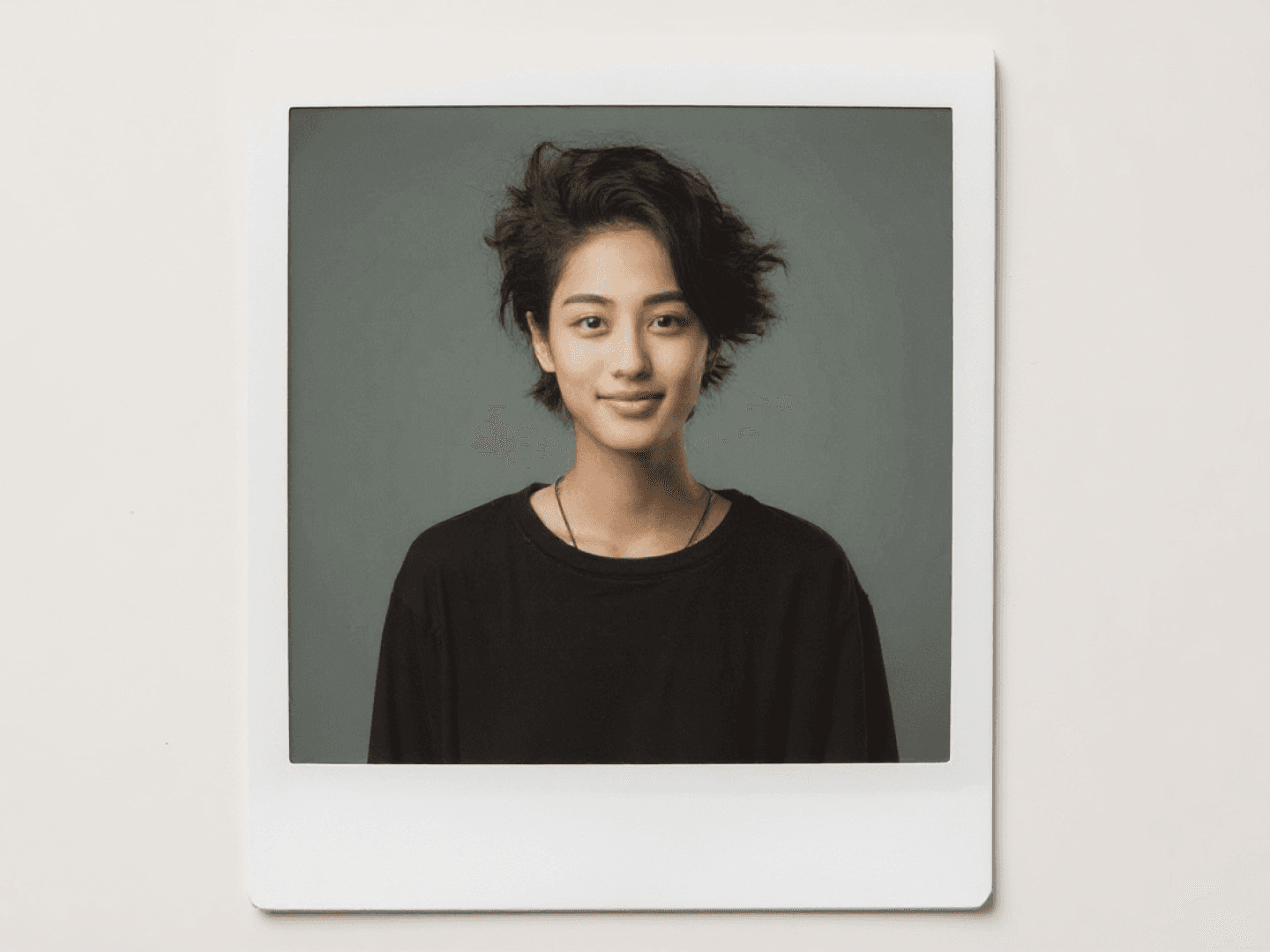 Esempio dell'output di alta qualità del maker di foto Polaroid AI.