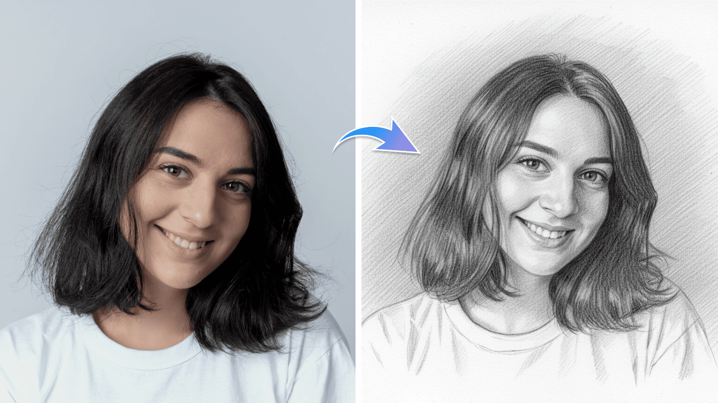 Esempio dell'output del generatore di schizzi AI di alta qualità.