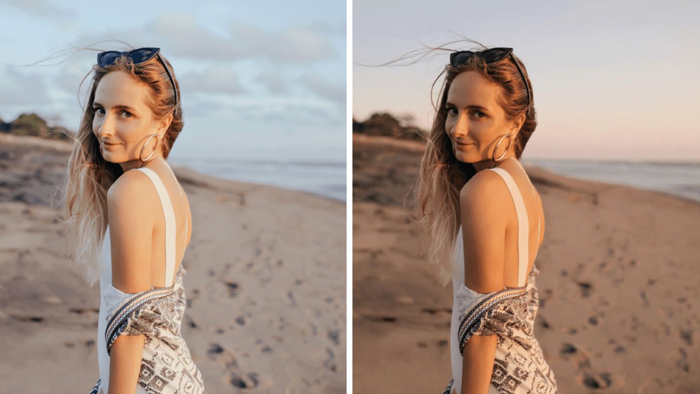 Example of the high-quality AI Sky Replacement  output.