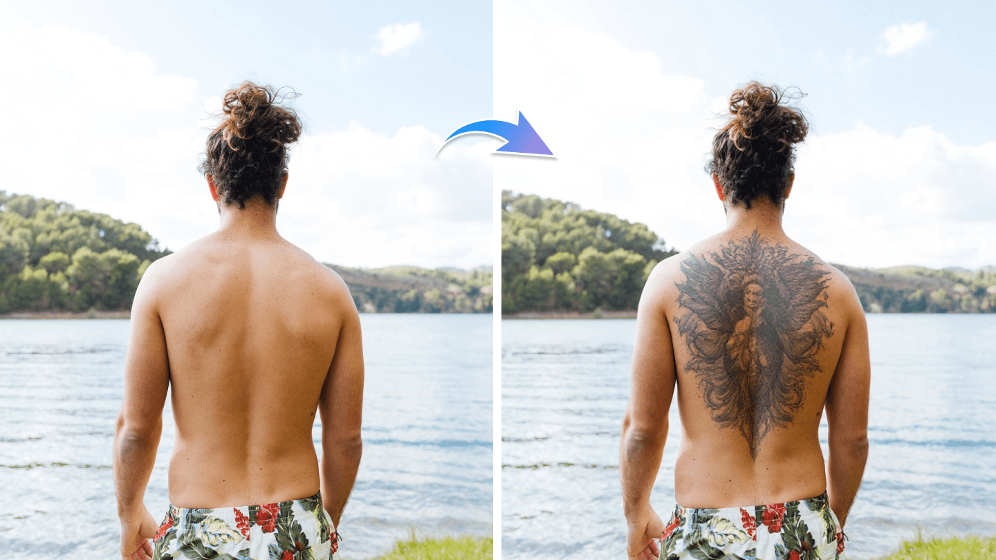 Example of the high-quality AI Tattoo Generator  output.