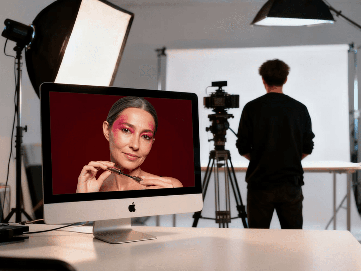 Uso creativo del filtro di invecchiamento AI.