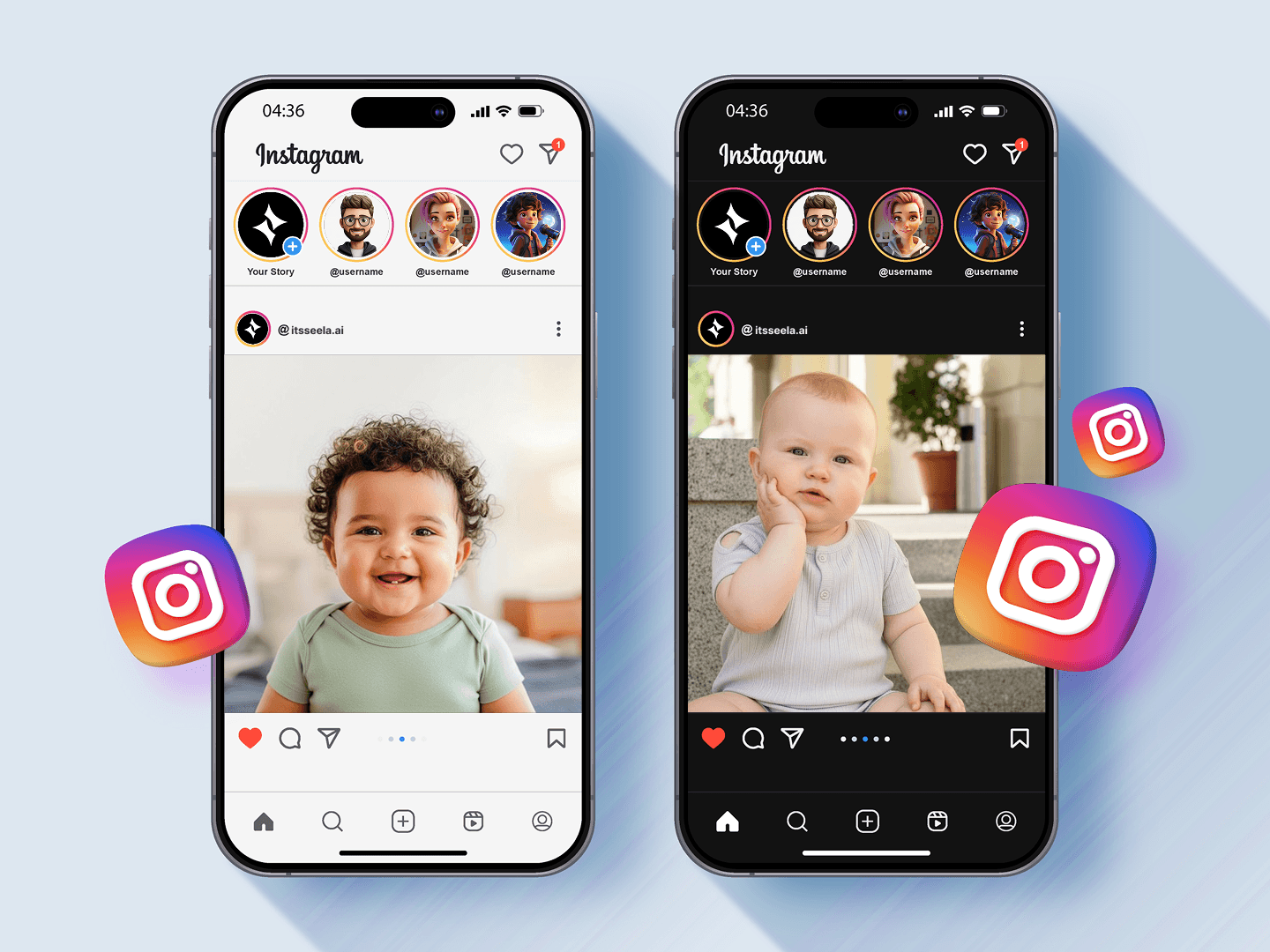 Uso creativo del Generatore di Volti per Neonati AI.