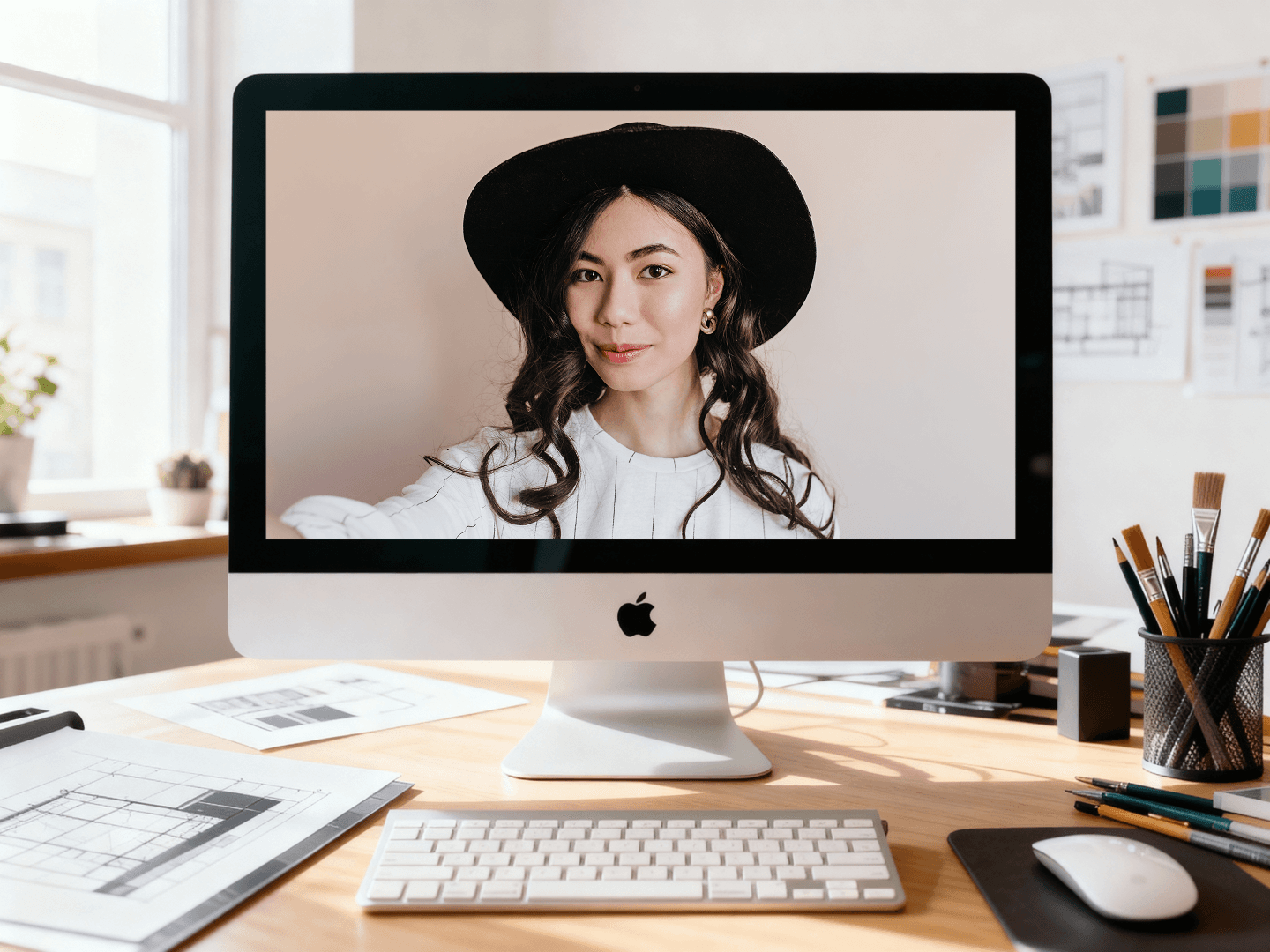 Creative use of AI Background Changer .