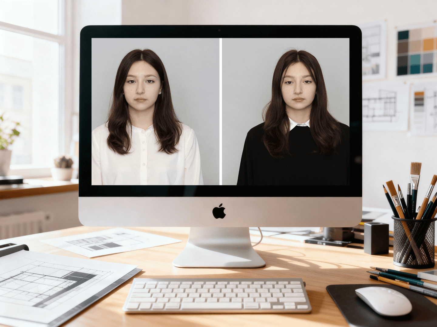 Creative use of AI Clothes Changer .