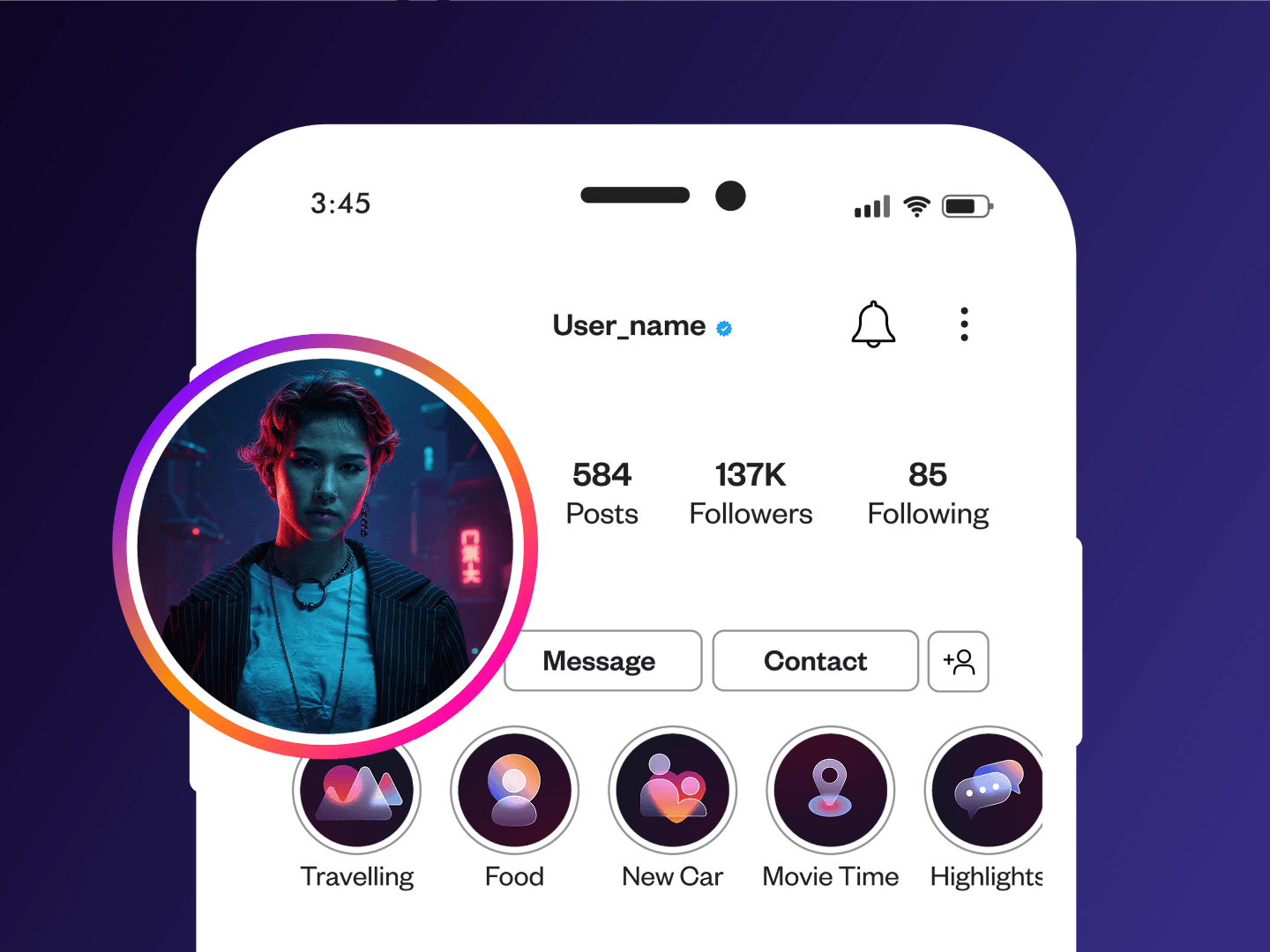 Uso creativo del Generatore Cyberpunk AI.