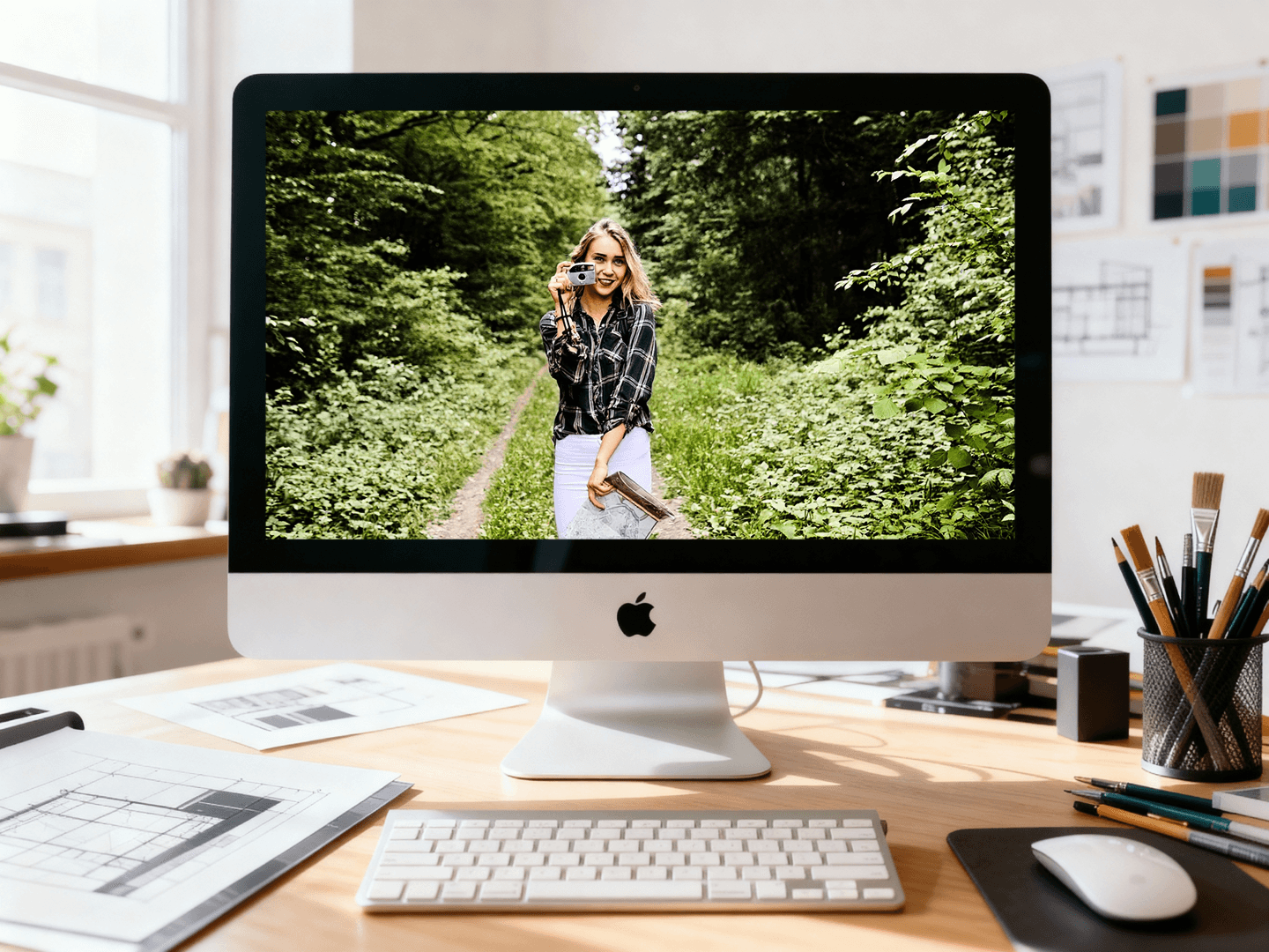 Creative use of AI Photo Colorizer .