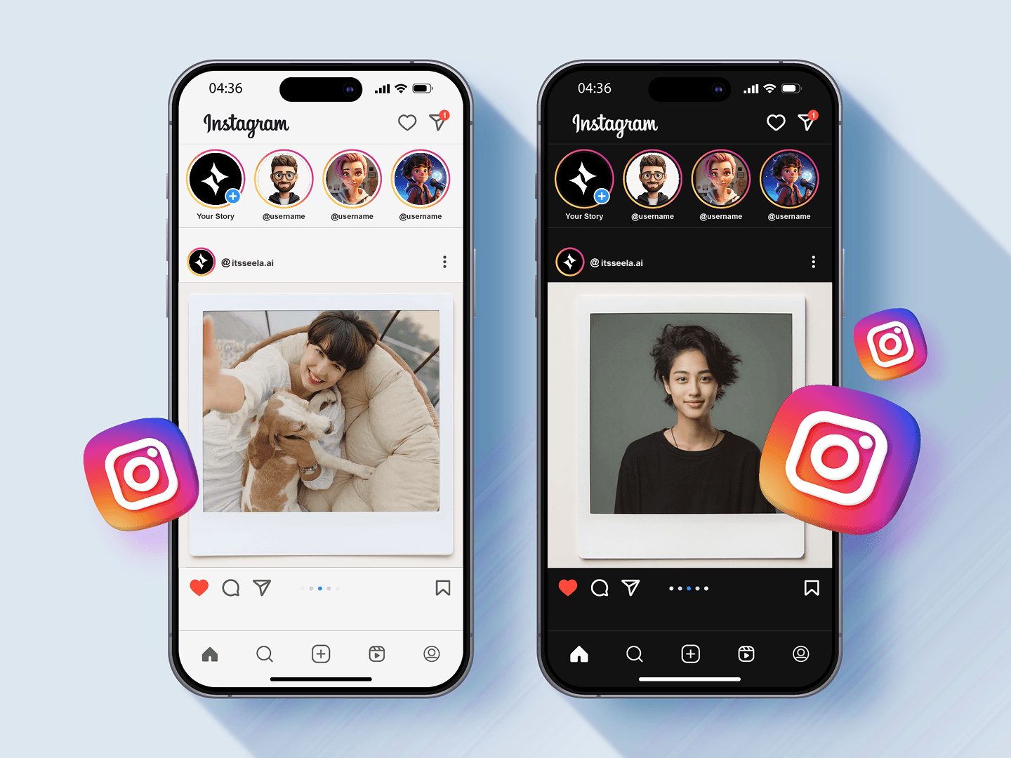 Uso creativo dell'AI Polaroid Photo Maker.