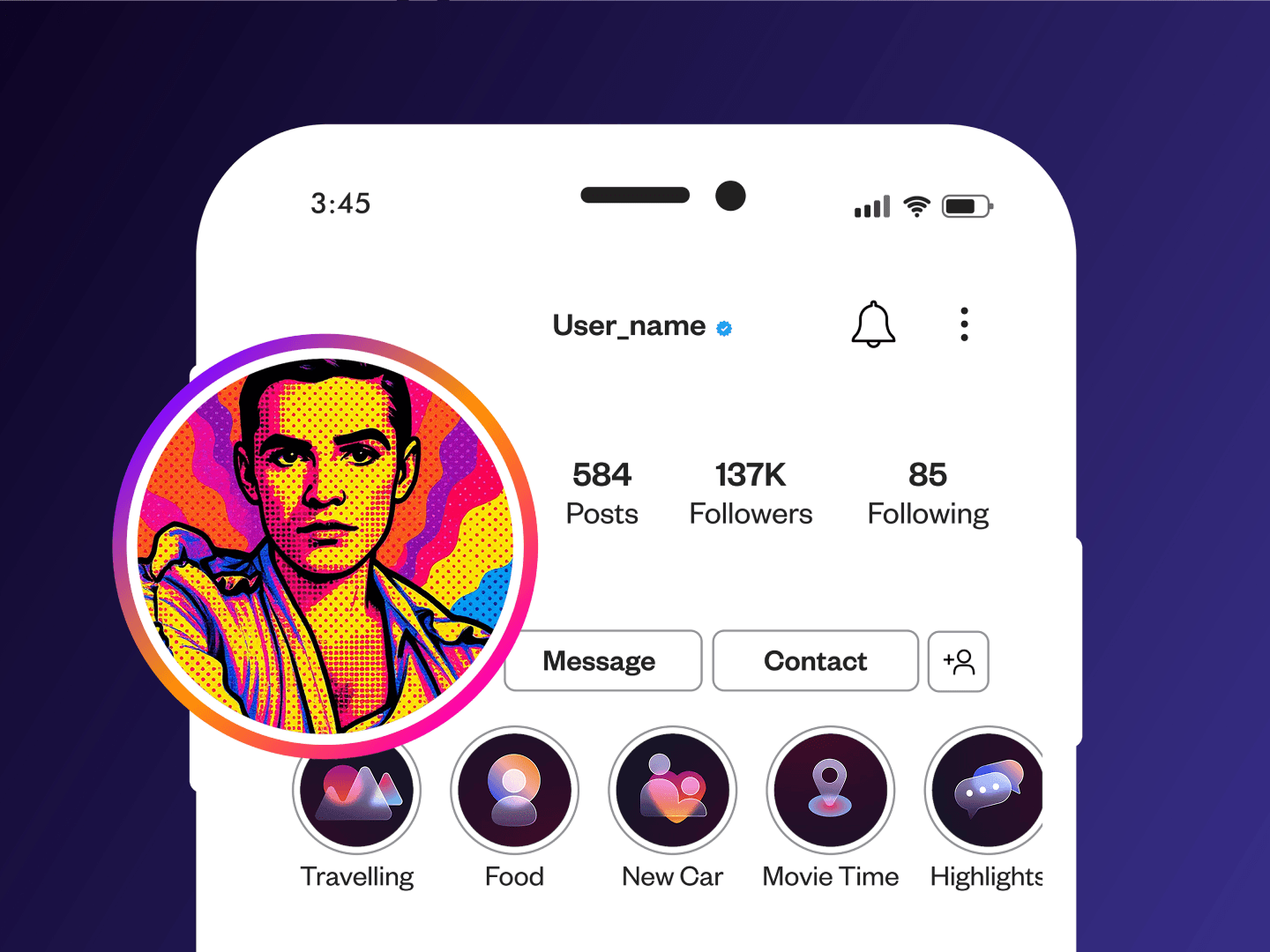 Uso creativo del Generatore di Arte Pop AI.