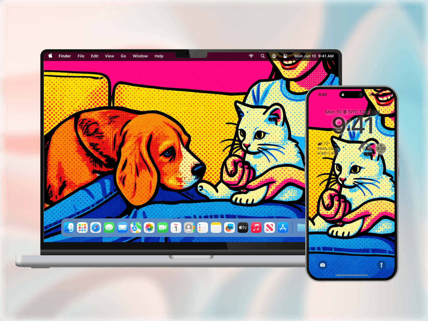 Uso creativo del Generatore di Arte Pop AI.