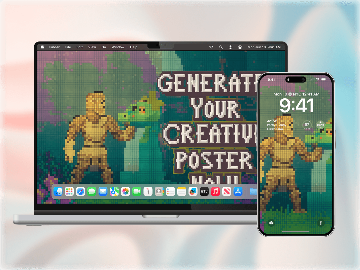 Creative use of AI Poster Generator.