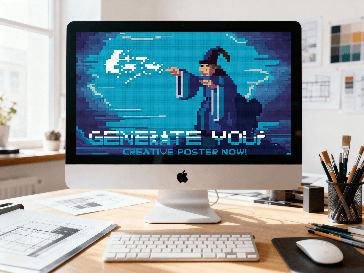 Creative use of AI Poster Generator.