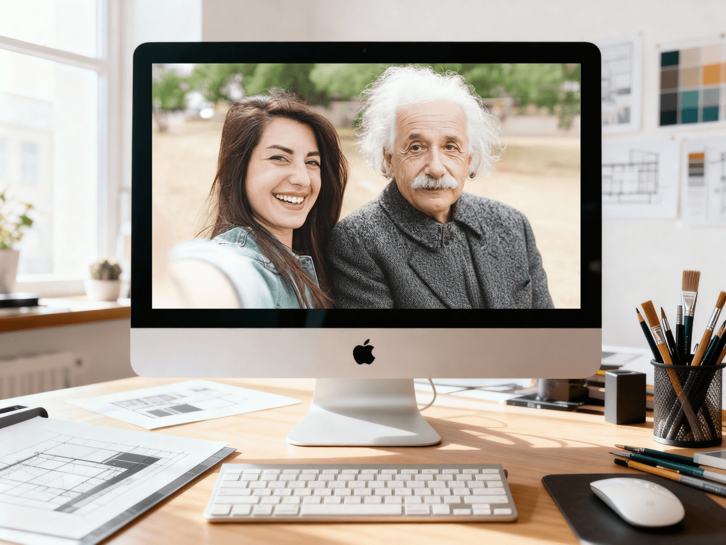 Uso creativo dell'AI Selfie con Celebrity.