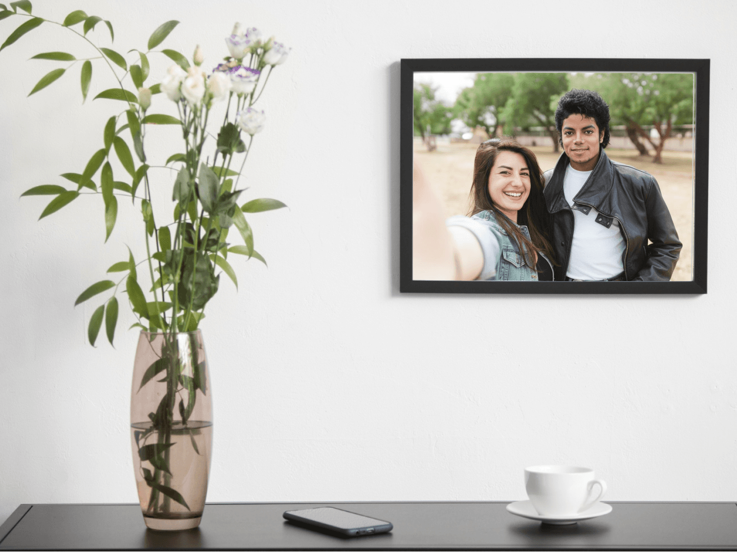 Uso creativo dell'AI Selfie con Celebrity.