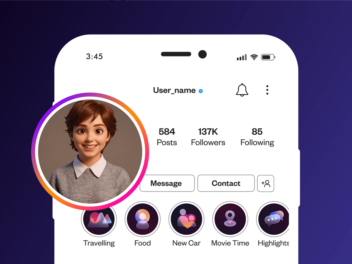 Uso creativo del Generatore AI di Pixar.