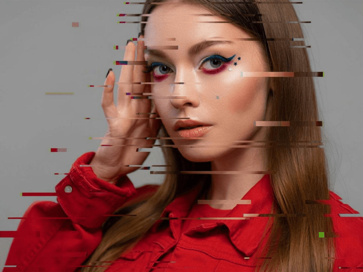 Esempio dell'output del generatore di effetti Glitch di alta qualità.