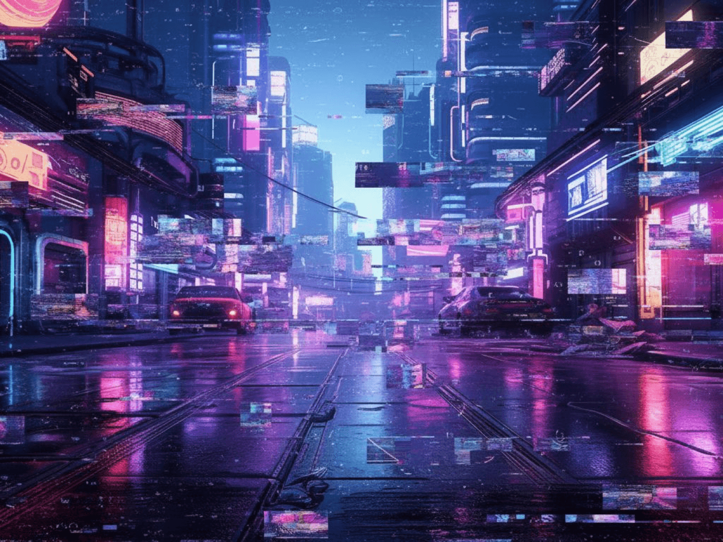 Esempio dell'output del generatore di effetti Glitch di alta qualità.