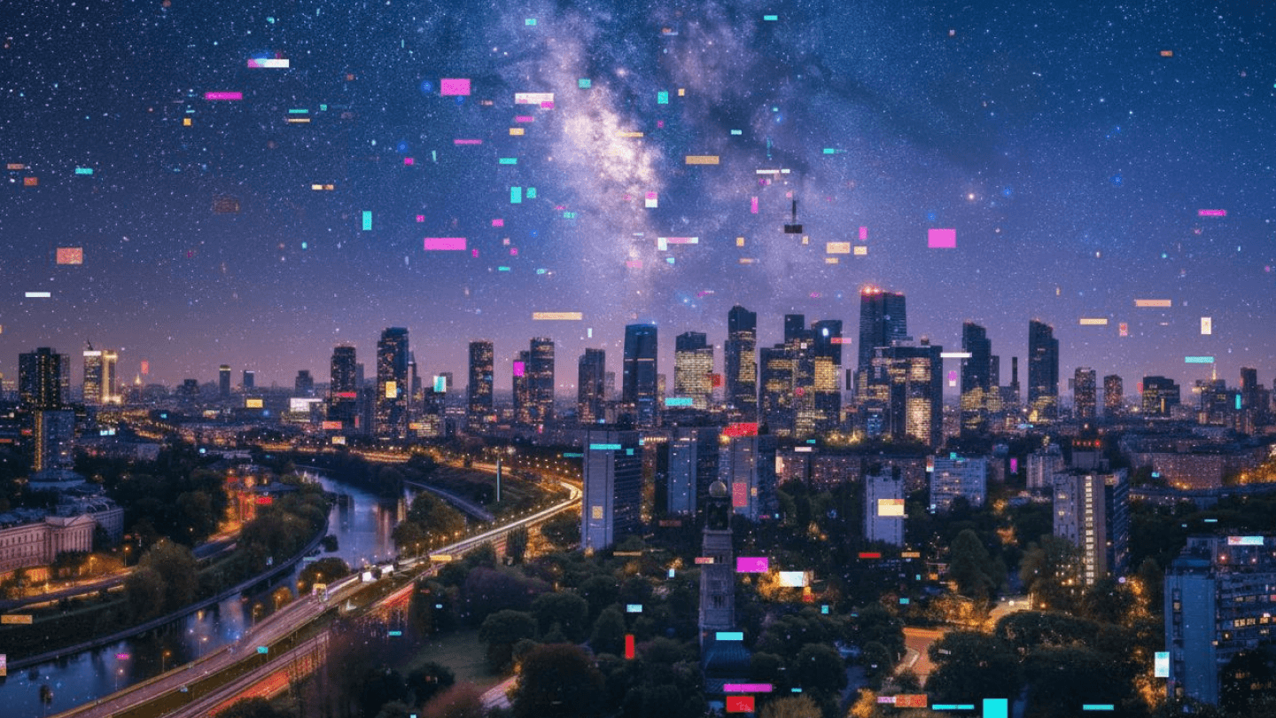 Esempio dell'output del generatore di effetti Glitch di alta qualità.