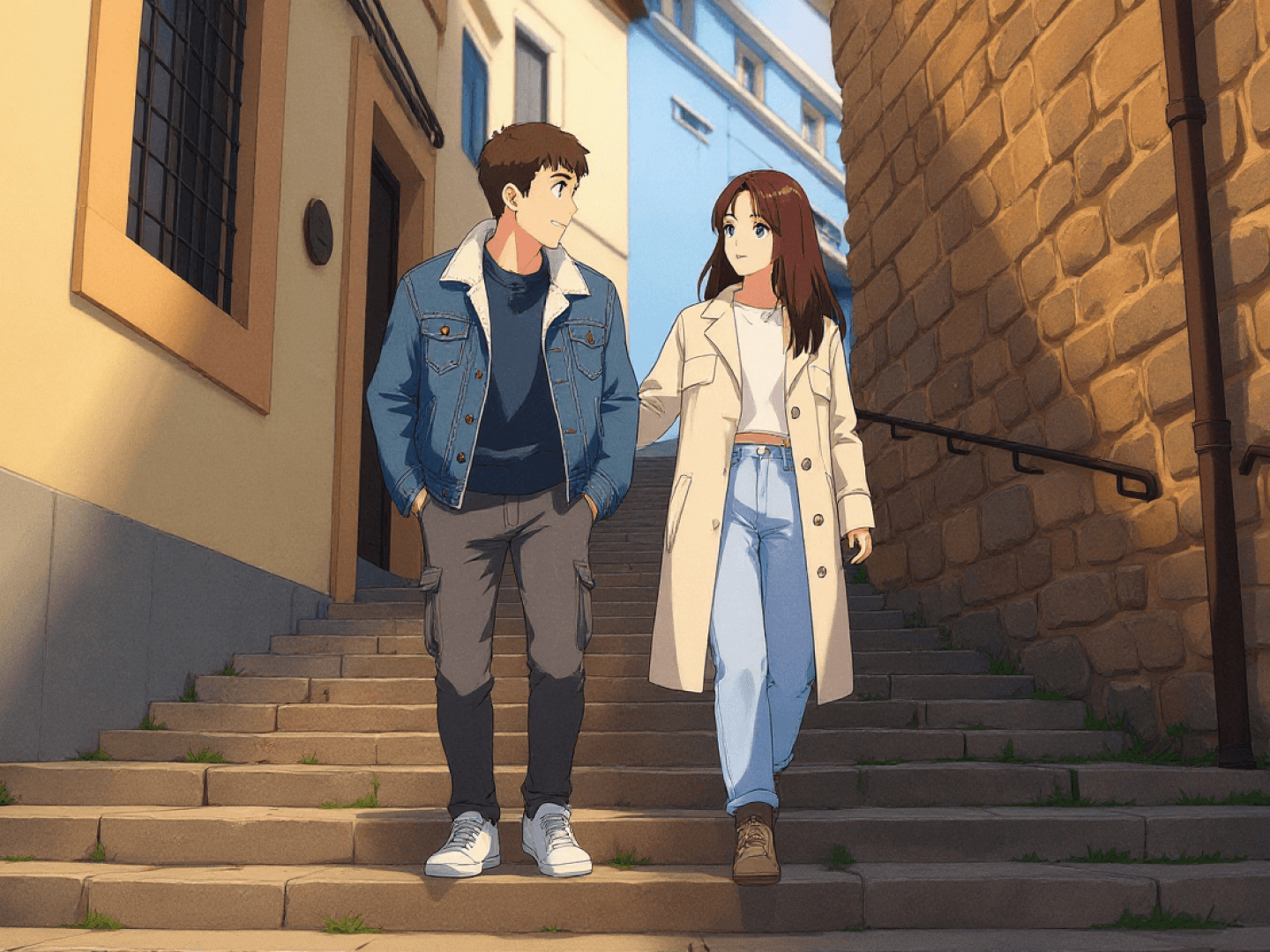 Esempio dell'output del convertitore di foto in anime di alta qualità.