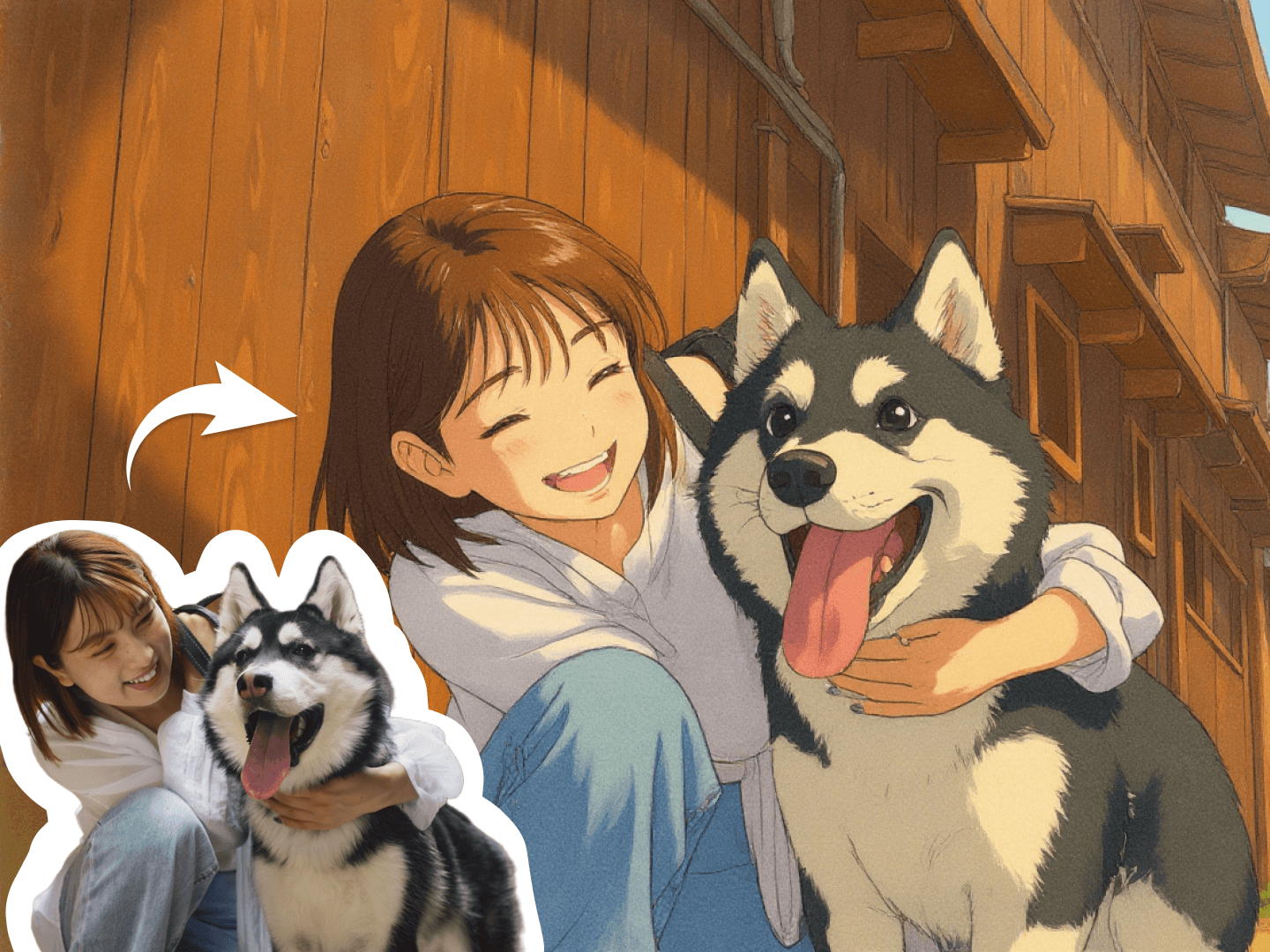 Preview of Generatore di stile AI Ghibli effect