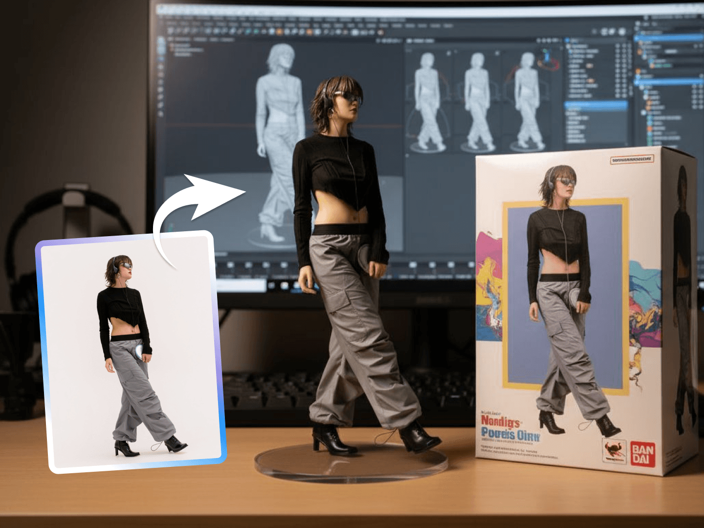 Preview of Generatore di action figure IA effect