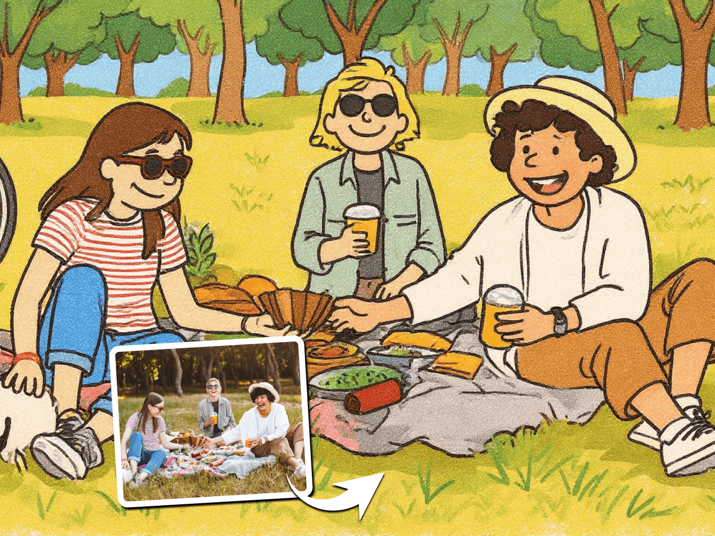 Preview of Generatore di stile AI Snoopy effect