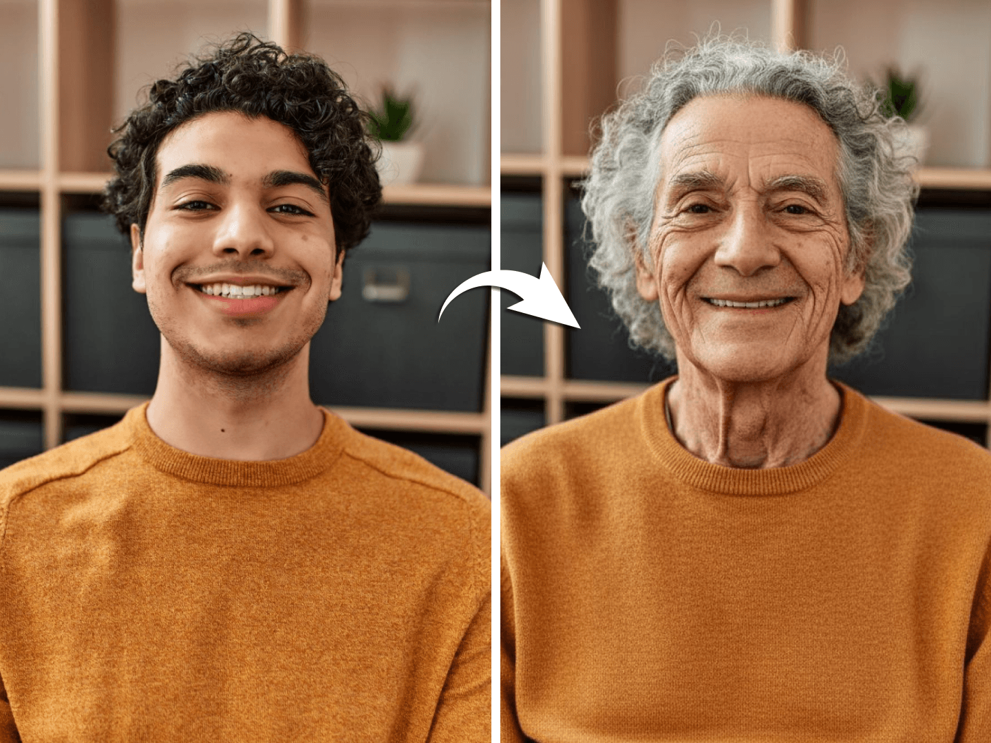 Preview of Filtro invecchiamento IA effect