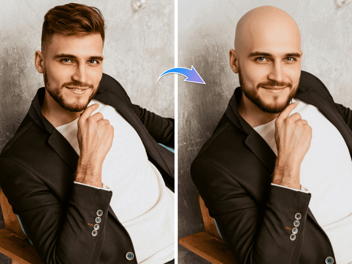 Preview of Filtro calvizie con IA effect