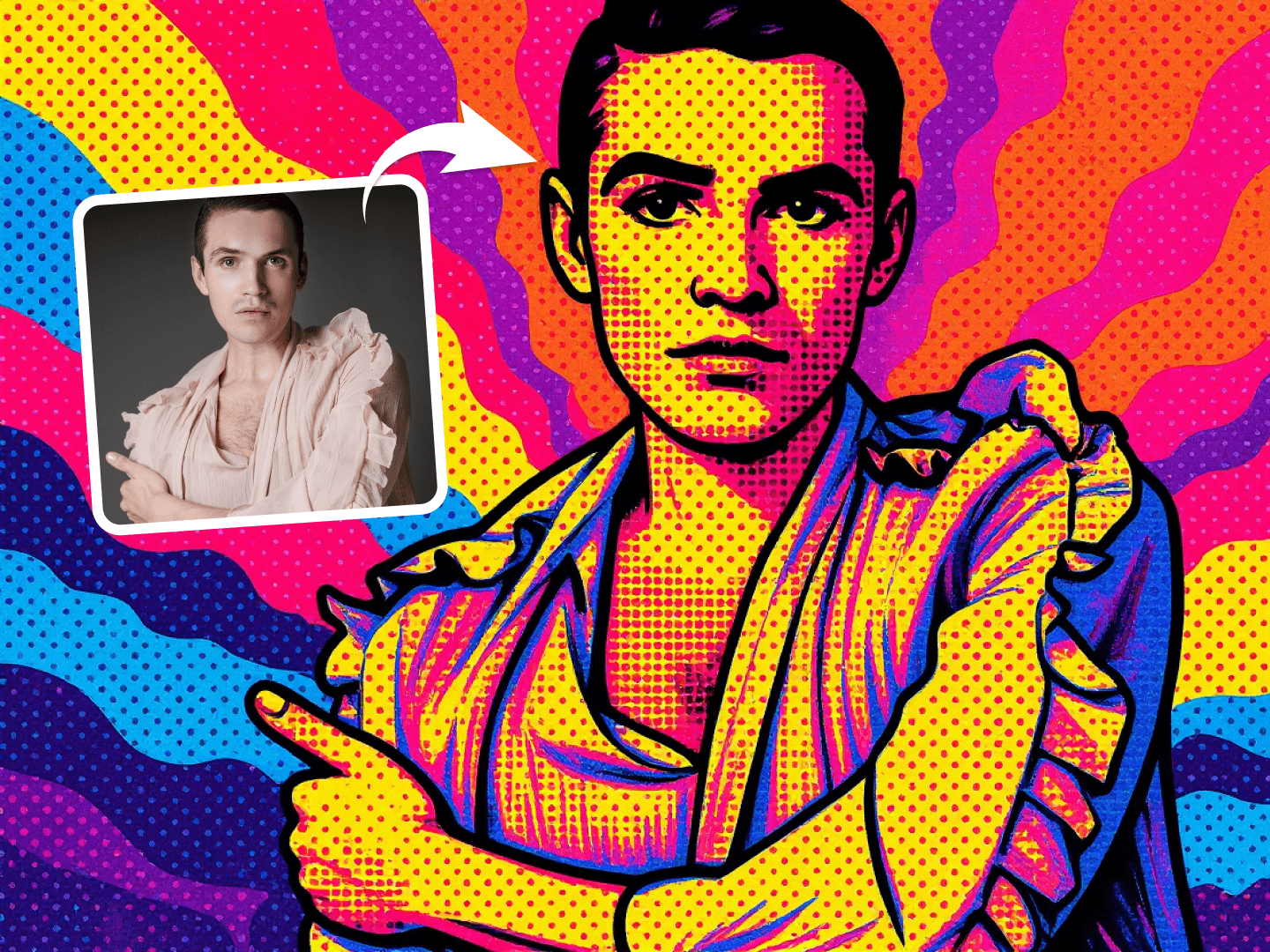 Preview of Generatore di Pop Art con IA effect