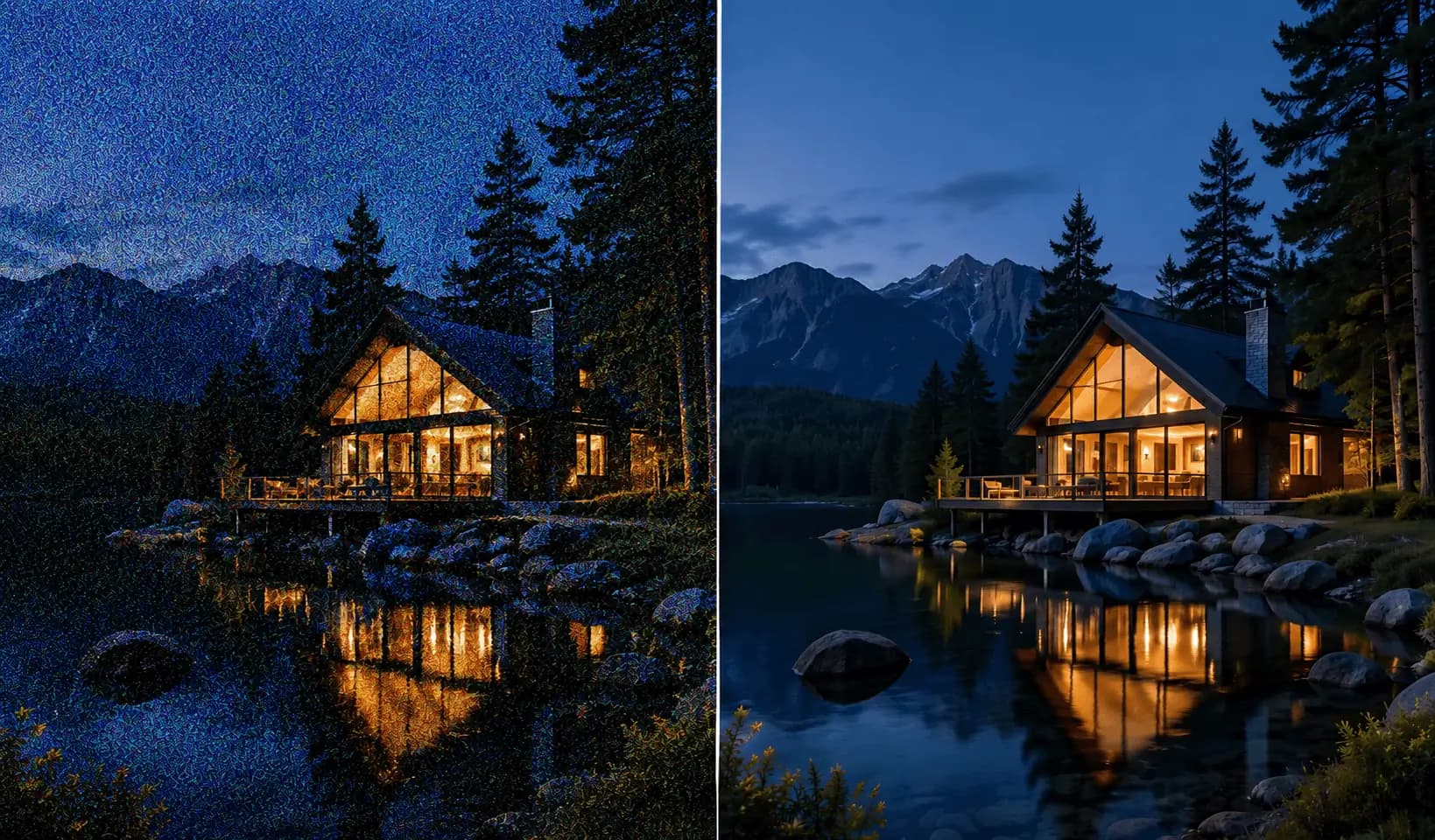 Preview of AI Image Denoiser tool